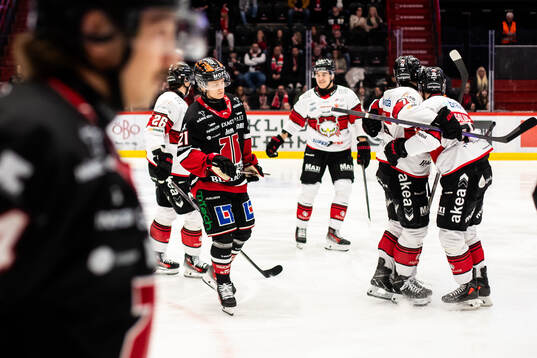 Malmö Redhawks Jakub Galvas jublar