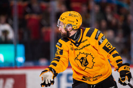 Skellefteås Luke Witkowski reagerar