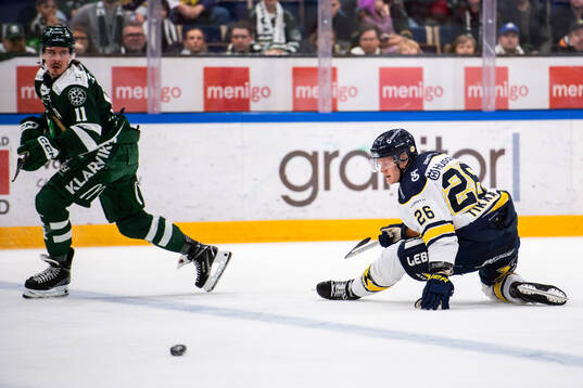 Färjestads Joakim Nygård och HV71s Tommi Tikka