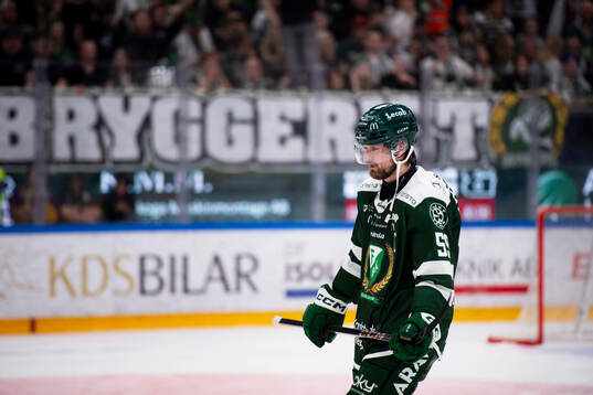 Färjestads Linus Johansson deppar efterishockeymatchen i