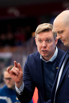 HV71s tränare Anton Blomqvist