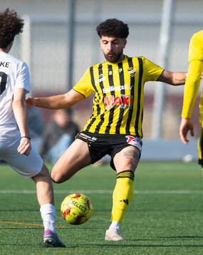 IFK Hässleholms Waseem Jafleh i träningsmatchen mellan