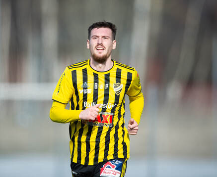IFK Hässleholms Erjon Rama i träningsmatchen mellan IFK