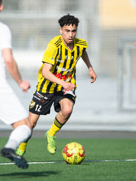 IFK Hässleholms Zeidan Sala i träningsmatchen mellan IFK