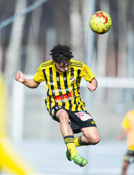 IFK Hässleholms Zeidan Sala i träningsmatchen mellan IFK