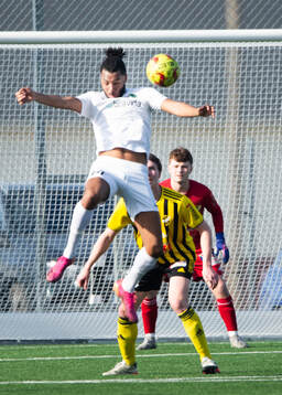 Högaborgs Adam Touray i träningsmatchen mellan IFK