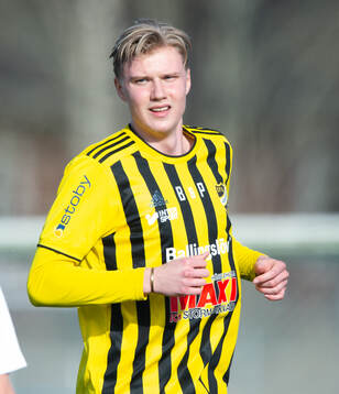 IFK Hässleholms Hampus Frick i träningsmatchen mellan IFK
