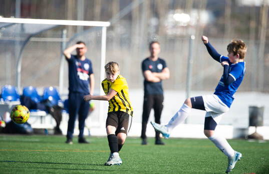 IFK Hässleholms Rio Drottmar i träningsmatchen för