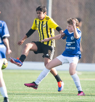 IFK Hässleholms Ali Shalish i träningsmatchen för pojkar