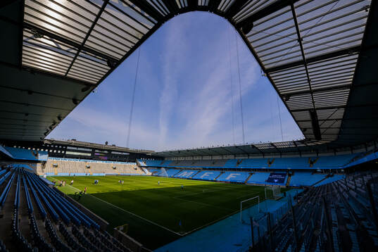 Interiör vy över Eleda Stadion
