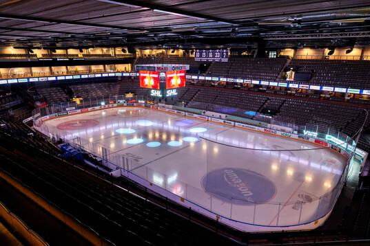 Interiör vy av Saab Arena