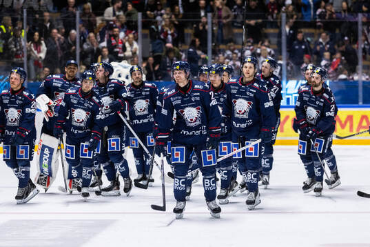 Linköpings spelare jublar