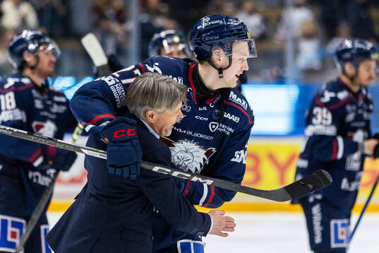 Linköpings tränare Anders Karlsson och William Worge Kreu