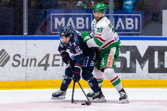 Linköpings Markus Ljungh och Rögles Josh Dickinson