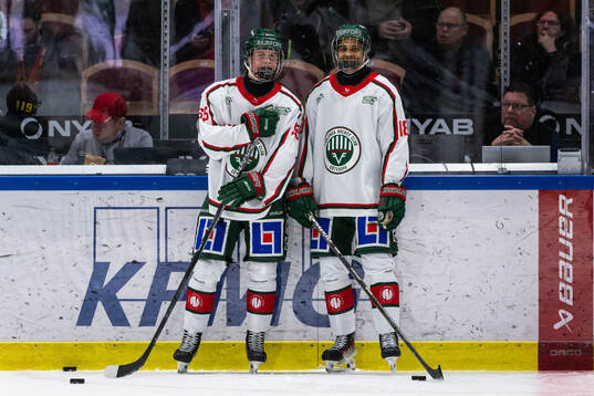 Frölundas Ivar Stenberg och Max Westergård