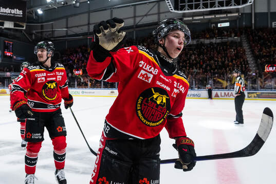 Luleås Isac Hedqvist jublar