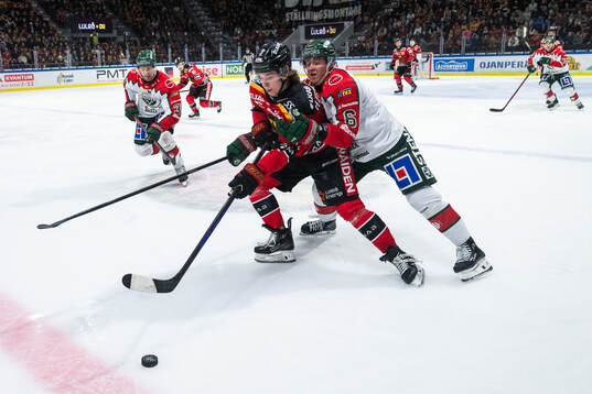 Luleås Isac Hedqvist och Frölundas Filip Hasa