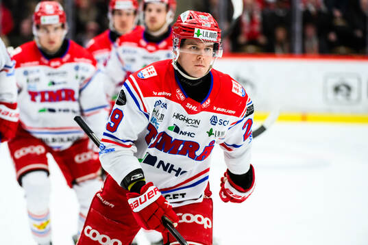 Timrås Filip Hållander jublar