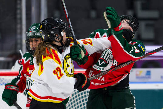 Brynäs Hanna Thuvik och Frölundas Alva Johnsson