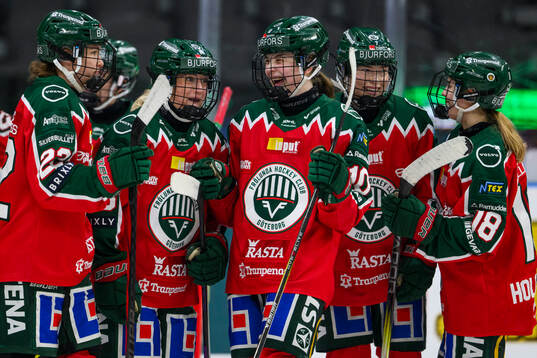 Frölundas spelare jublar