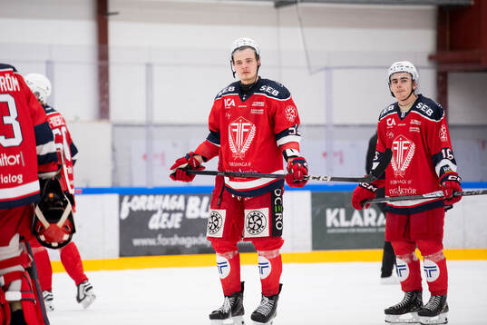 under kvalmatch till HockeyAllsvenskan mellan Forshaga och