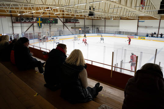 under kvalmatch till HockeyAllsvenskan mellan Forshaga och