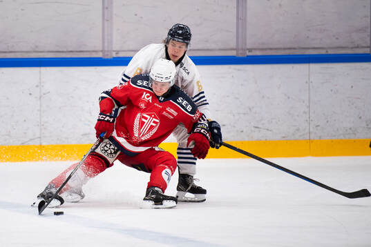 under kvalmatch till HockeyAllsvenskan mellan Forshaga och