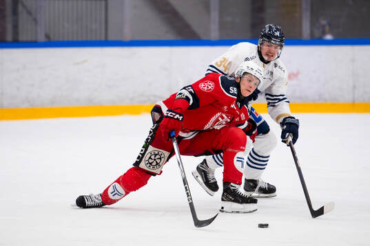 under kvalmatch till HockeyAllsvenskan mellan Forshaga och