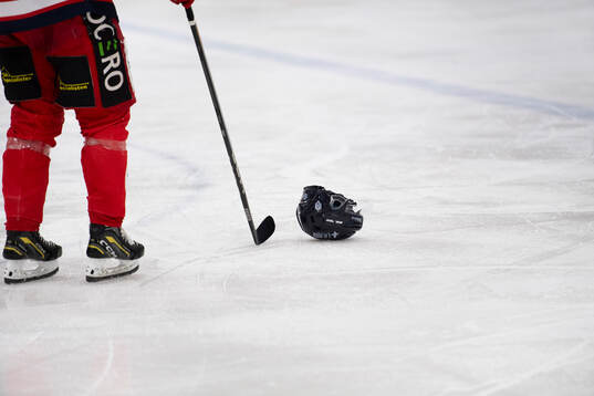 under kvalmatch till HockeyAllsvenskan mellan Forshaga och