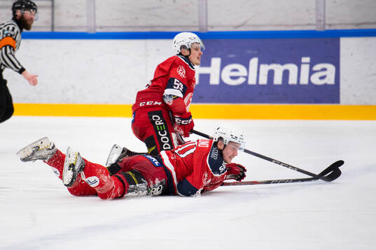 under kvalmatch till HockeyAllsvenskan mellan Forshaga och