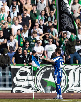 IFK Göteborgs Tobias Heintz jublar