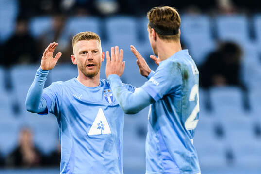 Malmö FFs Anders Christiansen och Erik Botheim