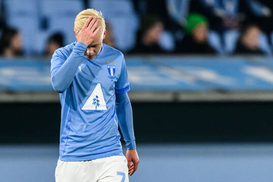 Malmö FFs Otto Rosengren deppar