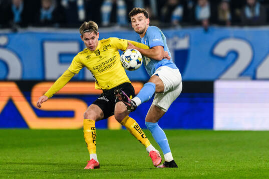 Elfsborgs Taylor Silverholt och Malmö FFs Colin Rösler