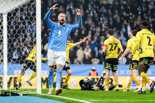 under kvartsfinalen i Svenska Cupen mellan Malmö FF och