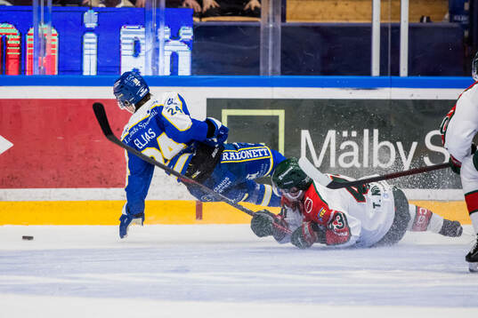 Leksands Arvid Eljas och Frölundas Tom Nilsson