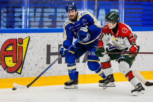 Leksands Matt Caito och Frölundas Jacob Peterson