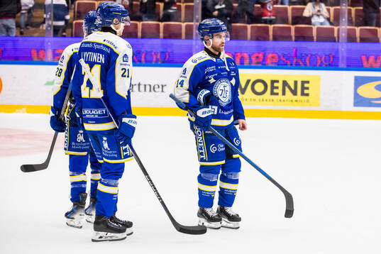 Leksands Joonas Lyytinen och Oskar Lang deppar