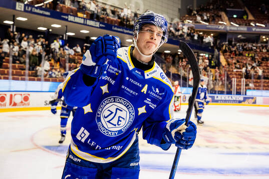 Leksands Lukas Vejdemo  jublar