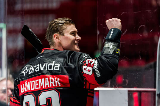 Malmö Redhawks Fredrik Händemark jublar