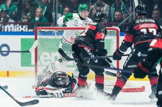 Malmö Redhawks målvakt Marek Langhamer släpper in 0-1