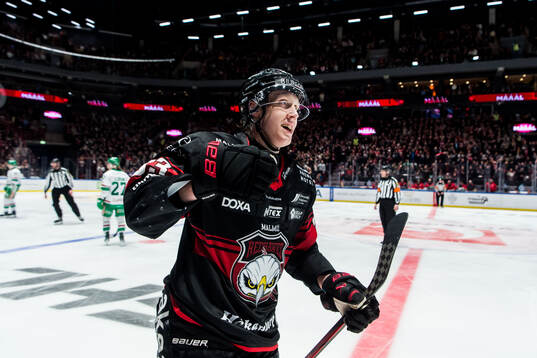 Malmö Redhawks Lassi Thomson jublar
