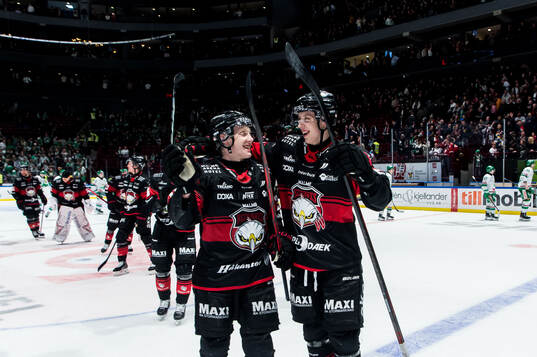 Malmö Redhawks Lassi Thomson och William von Barnekow