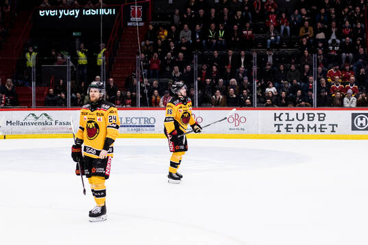 Luleås Brendan Shinnimin och Mathias Bromé deppar