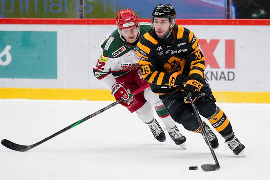 Modos Oscar Pettersson och Skellefteås Martins Dzierkals