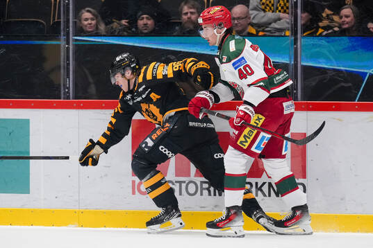 Skellefteås Rickard Hugg och Modos David Bernhardt