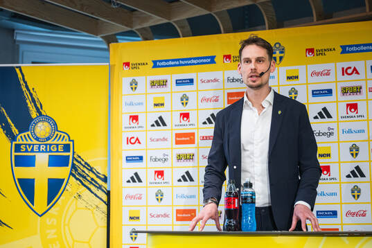 Daniel Bäckström, head coach of the Swedish under-21