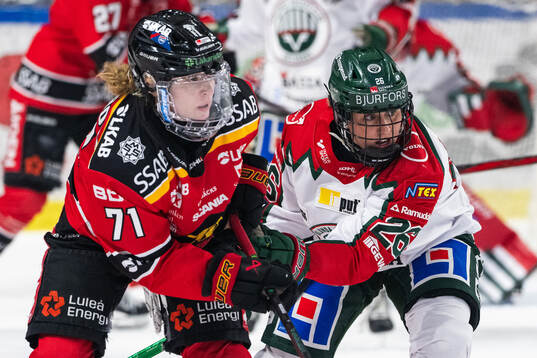 Luleås Savannah Norcross och Frölundas Hanna Olsson