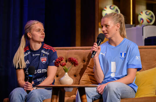 Rosengårds Emilie Woldvik och Malmö FFs Nellie Lilja