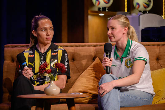 Häckens Elin Rubensson och Hammarbys Emelie Joramo